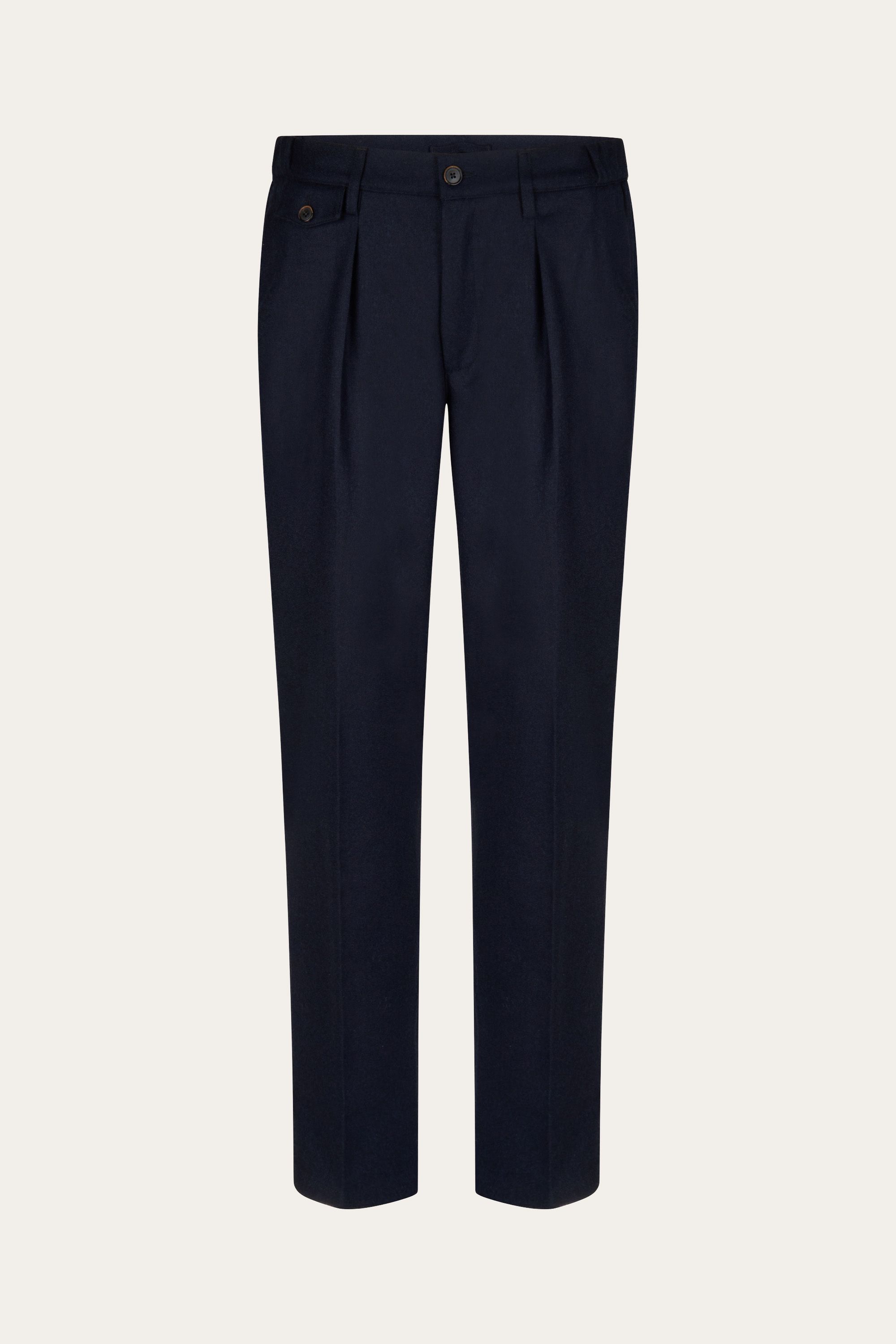 Navy flannel chino
