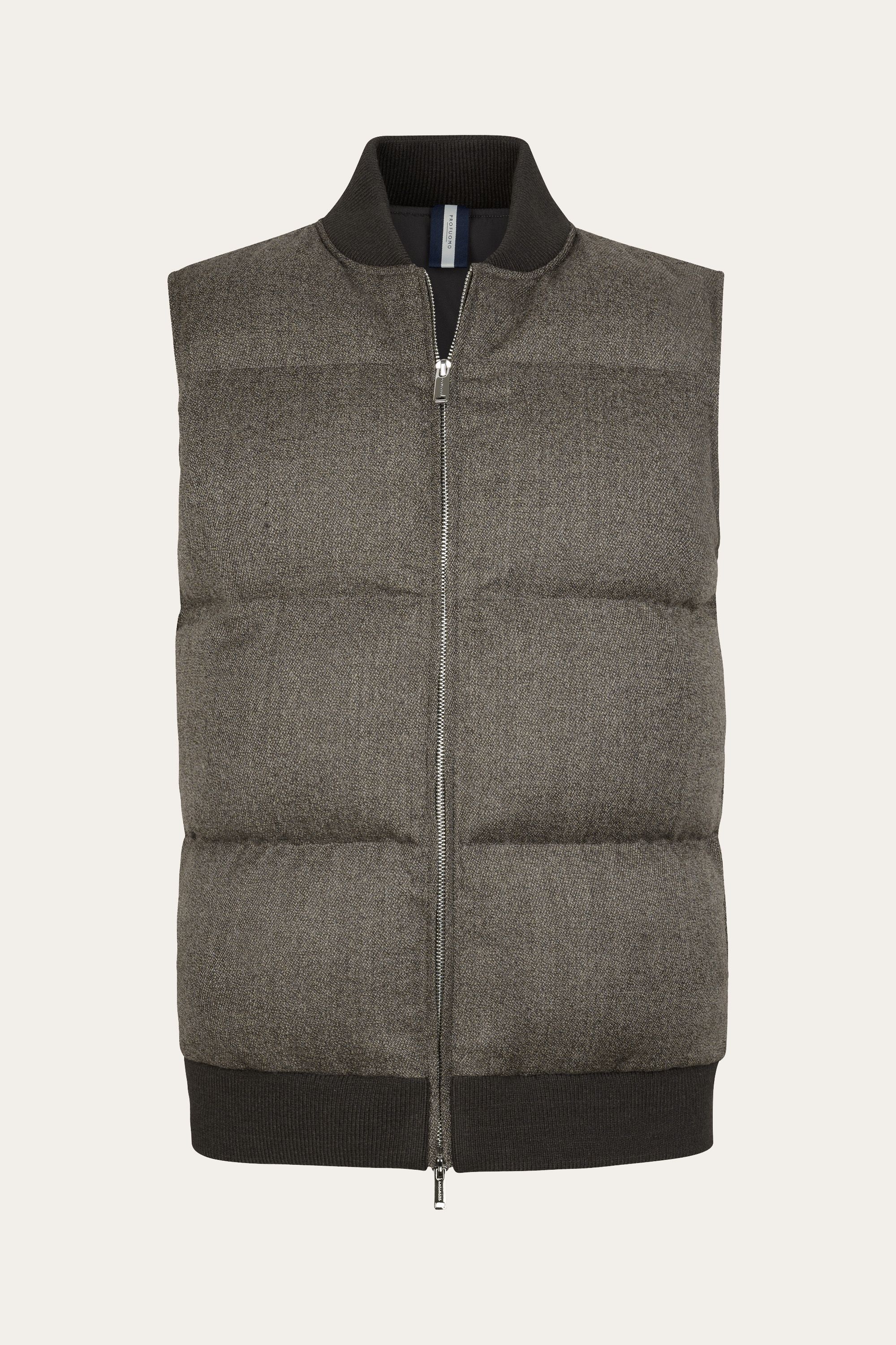 Brown mouline bodywarmer