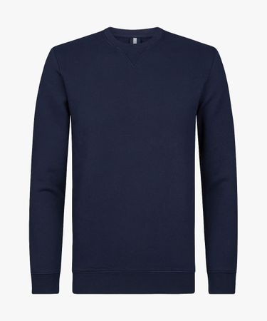 Navy crewneck sweater