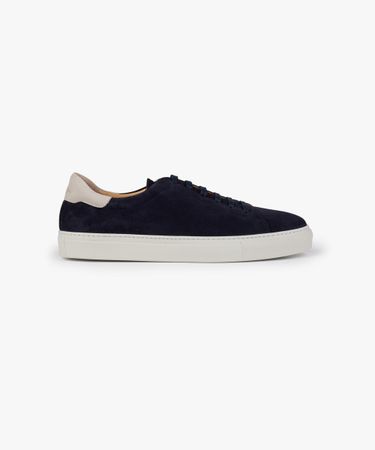 Navy suede sneakers