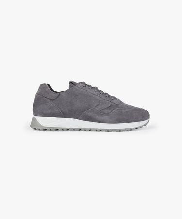 Grey suede runners