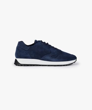 Navy suede sneakers