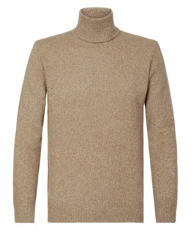Taupe roll neck