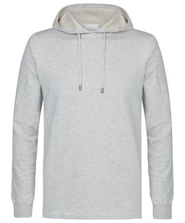 Grey melange hoodie