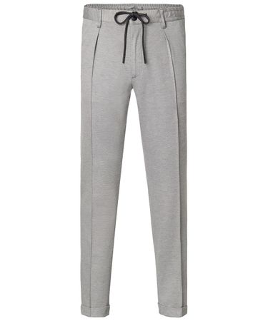 Grey tech knitted sportcord trousers